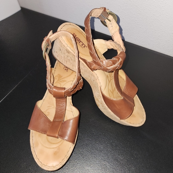 Born Laurene in Saddle Wedges Women's size 9 - Picture 2 of 8